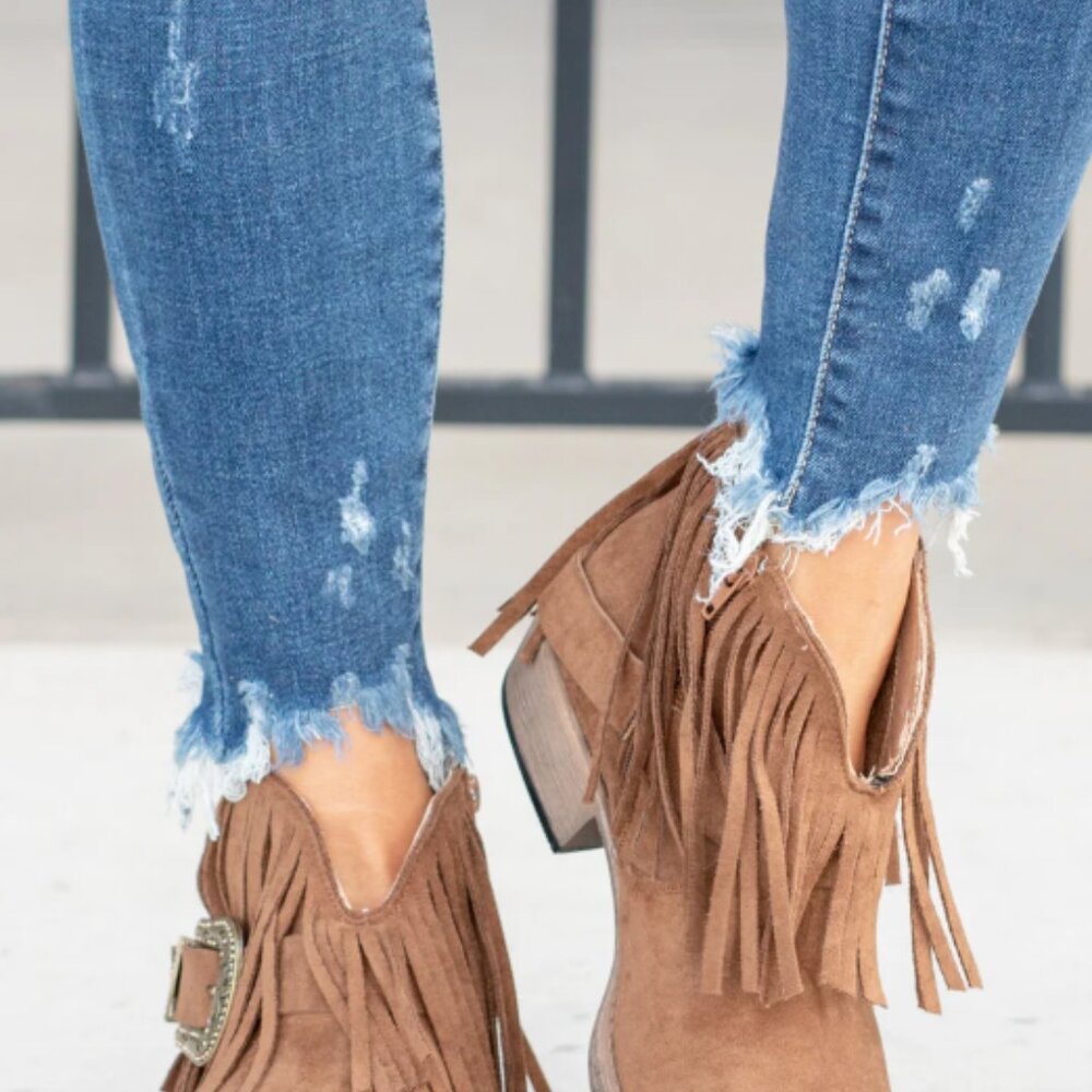 Billie Tan Boots by Very G - Picture 3 of 4